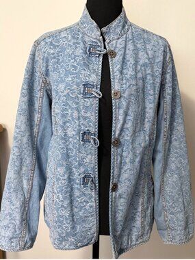 Chico  Jacquard Denim Jacket - Sz 2